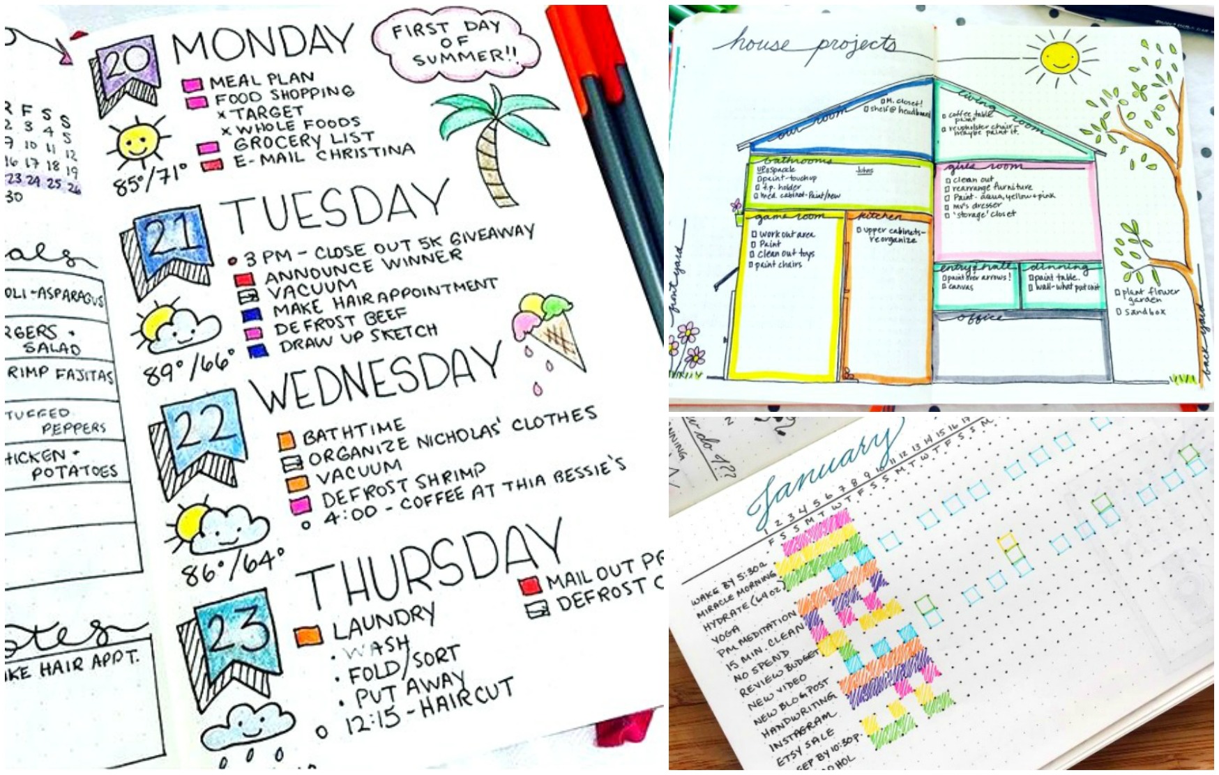 9 Bullet Journal Ideas That'll Organize Your Entire Life